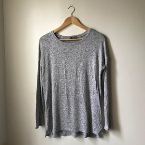 MARKET & SPRUCE medium grey knit sweater top